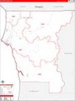 Del Norte, Ca Carrier Route Wall Map